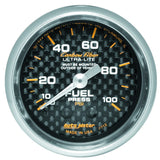 2-1/16" FUEL PRESSURE 0-100 PSI CARBON FIBER