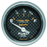 2-1/16" FUEL LEVEL 0-90 O SSE CARBON FIBER