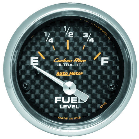 2-1/16" FUEL LEVEL 240-33 O SSE CARBON FIBER