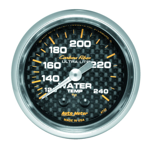 2-1/16" WATER TEMPERATURE 120-240 °F CARBON FIBER