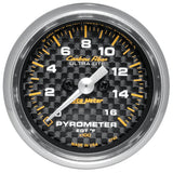 2-1/16" PYROMETER 0-1600 °F CARBON FIBER
