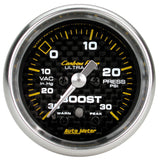 2-1/16" BOOST/VACUUM 30 IN HG/30 PSI PEAK & WARN CARBON FIBER