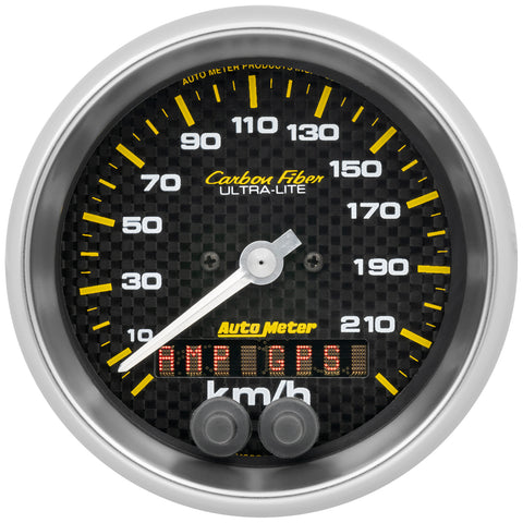 3-3/8" GPS SPEEDOMETER 0-225 KM/H CARBON FIBER
