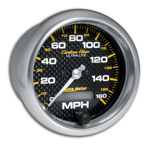 3-3/8" SPEEDOMETER 0-160 MPH CARBON FIBER