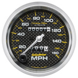 3-3/8" SPEEDOMETER 0-160 MPH CARBON FIBER