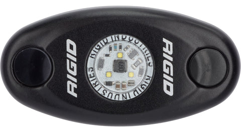 RIGID A-Series LED Light Low Power Red Black Housing Single