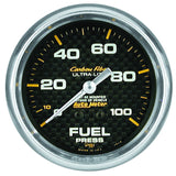 2-5/8" FUEL PRESSURE 0-100 PSI CARBON FIBER