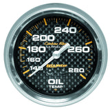2-5/8" OIL TEMPERATURE 140-280 °F CARBON FIBER