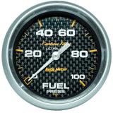 2-5/8" FUEL PRESSURE 0-100 PSI CARBON FIBER