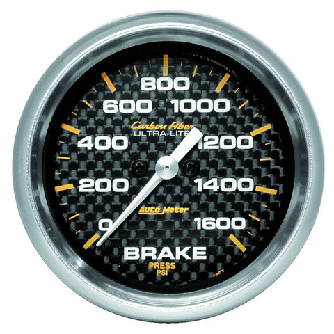 2-5/8" BRAKE PRESSURE 0-1600 PSI CARBON FIBER