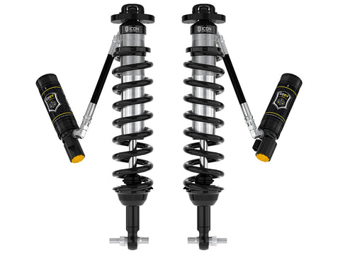 ICON 2021-2026 Ford Bronco Front 1.5-4” Lift V.S. 2.5 Series Coilover Kit Remote Reservoir W/ CDEV Pair