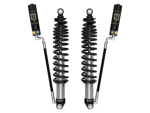 ICON 2021-2026 Ford Bronco Rear 1.25-3” Lift V.S. 2.5 Series Coilover Kit Remote Reservoir W/ CDXS Heavy Rate Springs Pair