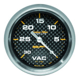 2-5/8" VACUUM 0-30 IN HG CARBON FIBER