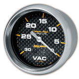 2-5/8" VACUUM 0-30 IN HG CARBON FIBER
