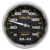 5" SPEEDOMETER 0-160 MPH CARBON FIBER
