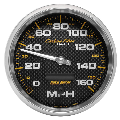 5" SPEEDOMETER 0-160 MPH CARBON FIBER