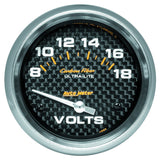 2-5/8" VOLTMETER 8-18V CARBON FIBER