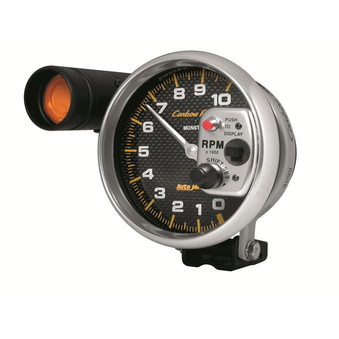 5" PEDESTAL TACHOMETER 0-10000 RPM CARBON FIBER