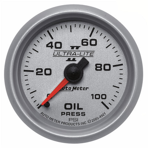 2-1/16" OIL PRESSURE 0-100 PSI ULTRA-LITE II