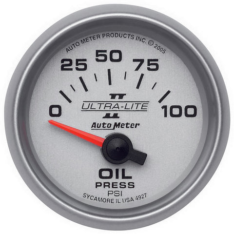2-1/16" OIL PRESSURE 0-100 PSI ULTRA-LITE II