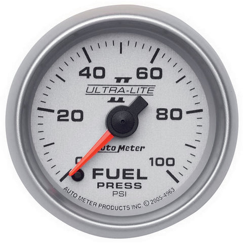 2-1/16" FUEL PRESSURE 0-100 PSI ULTRA-LITE II