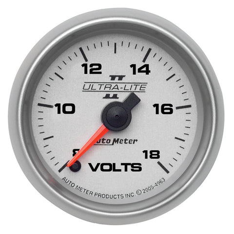 2-1/16" VOLTMETER 8-18V ULTRA-LITE II