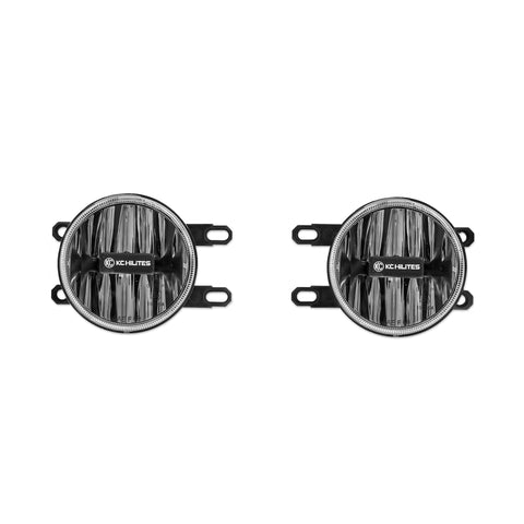 KC Hilites 4 In Gravity LED G4 - 2-Light System - SAE/ECE - 10W Fog Beam - For 12-18 Toyota Tacoma