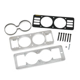 GAUGE CAGE W/VENTS DUAL 2-5/8" BLACK MUSTANG 87-93 FOX