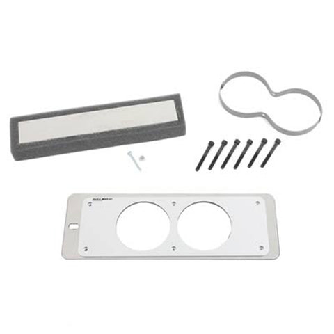 GAUGE CAGE DUAL 2-5/8" SILVER MUSTANG 87-93 FOX