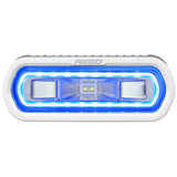 RIGID Industries SR-L Series Marine Spreader Pod 2 Wire Surface Mount White Housing With Blue Halo
