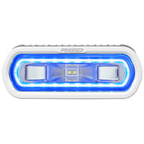 RIGID Industries SR-L Series Marine Spreader Pod 2 Wire Surface Mount White Housing With Blue Halo