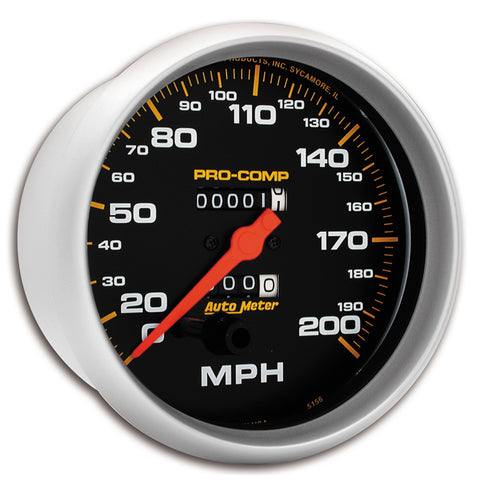 5" SPEEDOMETER 0-200 MPH PRO-COMP