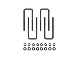 ICON 1996-2023 Toyota Tacoma/2000-2021 Toyota Tundra/2019-2026 GM 1500 Pickup 9.5” Lift U-Bolt Kit