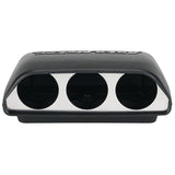 UNIVERSAL DASH TOP TRIPLE 2-1/16" BLACK