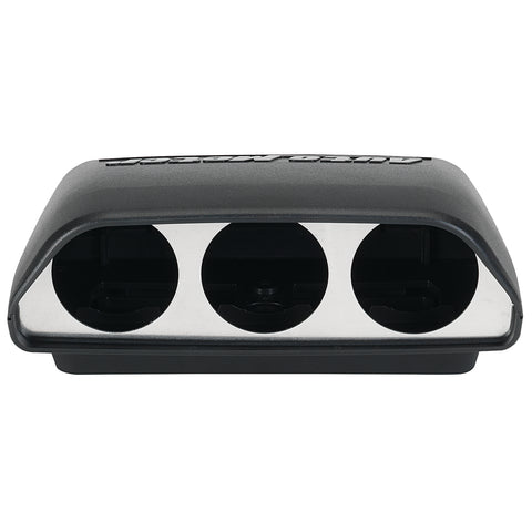 UNIVERSAL DASH TOP TRIPLE 2-1/16" BLACK