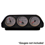 UNIVERSAL DASH TOP TRIPLE 2-1/16" BLACK