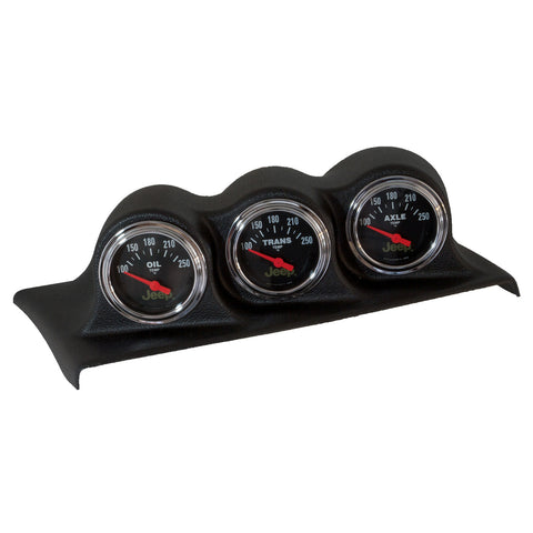DIRECT FIT DASH TOP TRIPLE 2-1/16" WRANGLER JK 07-10