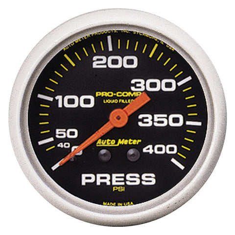2-5/8" PRESSURE 0-400 PSI LIQUID FILLED PRO-COMP