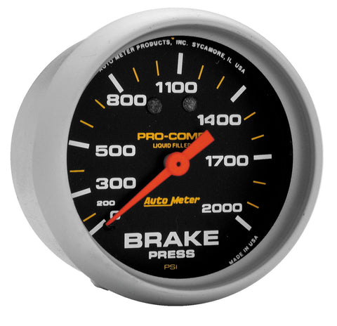 2-5/8" BRAKE PRESSURE 0-2000 PSI LIQUID FILLED PRO-COMP