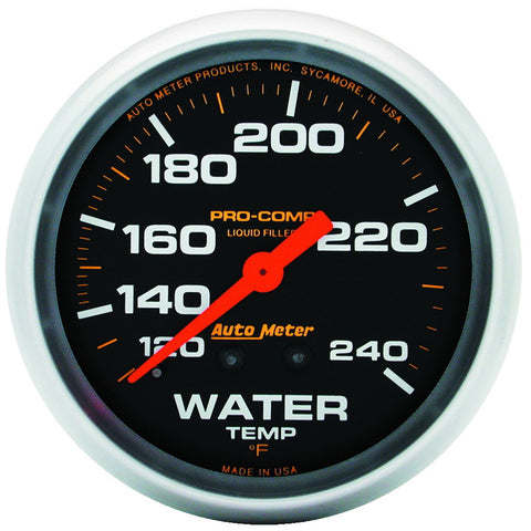 2-5/8" WATER TEMPERATURE 120-240 °F LIQUID FILLED PRO-COMP