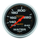 2-5/8" WATER TEMPERATURE 120-240 °F LIQUID FILLED PRO-COMP