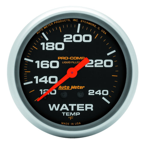 2-5/8" WATER TEMPERATURE 120-240 °F LIQUID FILLED PRO-COMP