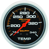 2-5/8" TEMPERATURE 140-340 °F LIQUID FILLED PRO-COMP