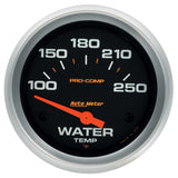 2-5/8" WATER TEMPERATURE 100-250 °F PRO-COMP