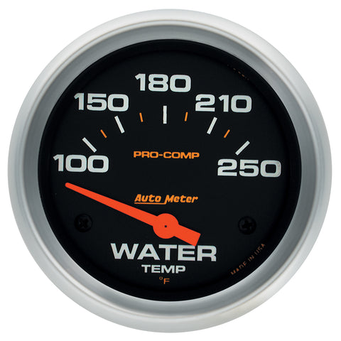 2-5/8" WATER TEMPERATURE 100-250 °F PRO-COMP