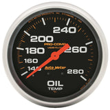2-5/8" OIL TEMPERATURE 140-280 °F LIQUID FILLED PRO-COMP