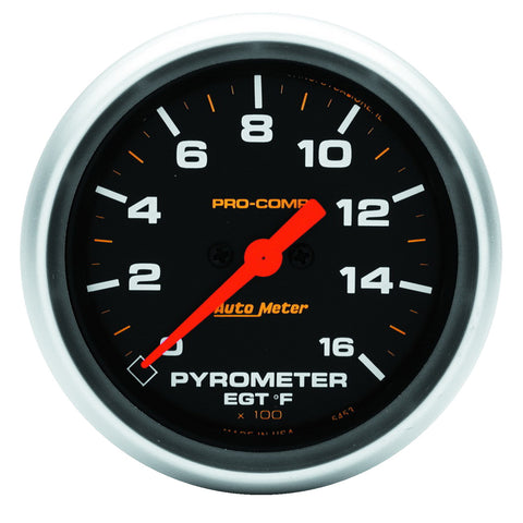 2-5/8" PYROMETER 0-1600 °F PRO-COMP