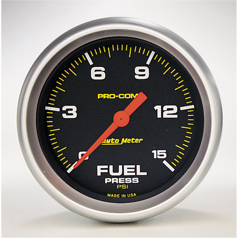 2-5/8" FUEL PRESSURE 0-15 PSI PRO-COMP