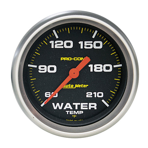 2-5/8" WATER TEMPERATURE 60-210 °F PRO-COMP