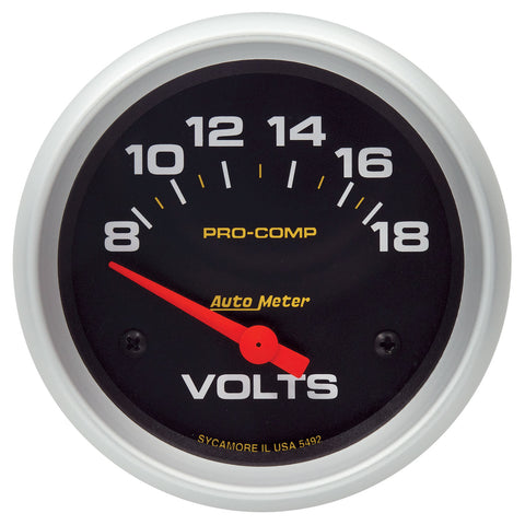 2-5/8" VOLTMETER 8-18V PRO-COMP